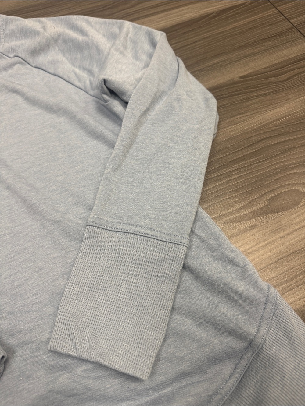 Balance Collection Pale Blue Raglan Pullover Sweatshirt - Picture 4 of 9